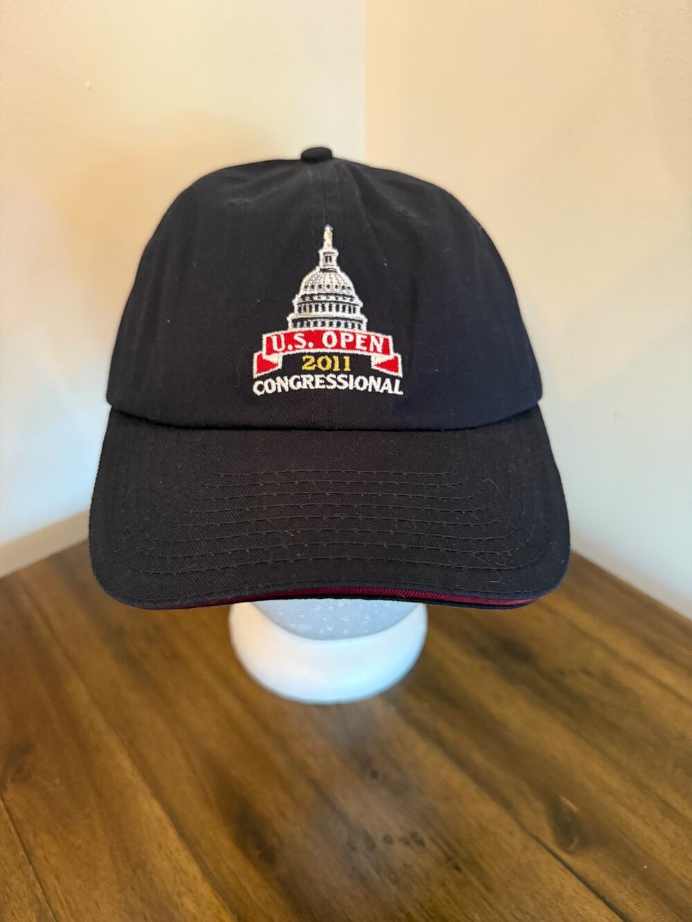 US Open Congressional 2011 USGA Member Black Cotton One Size Hat Cap